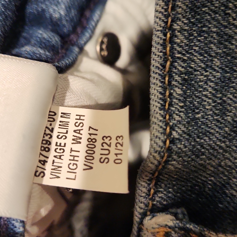 ❤️ GAP MID RISE VINTAGE SLIM JEANS, SPLIT HEM, 4 (27) - Picture 11 of 11